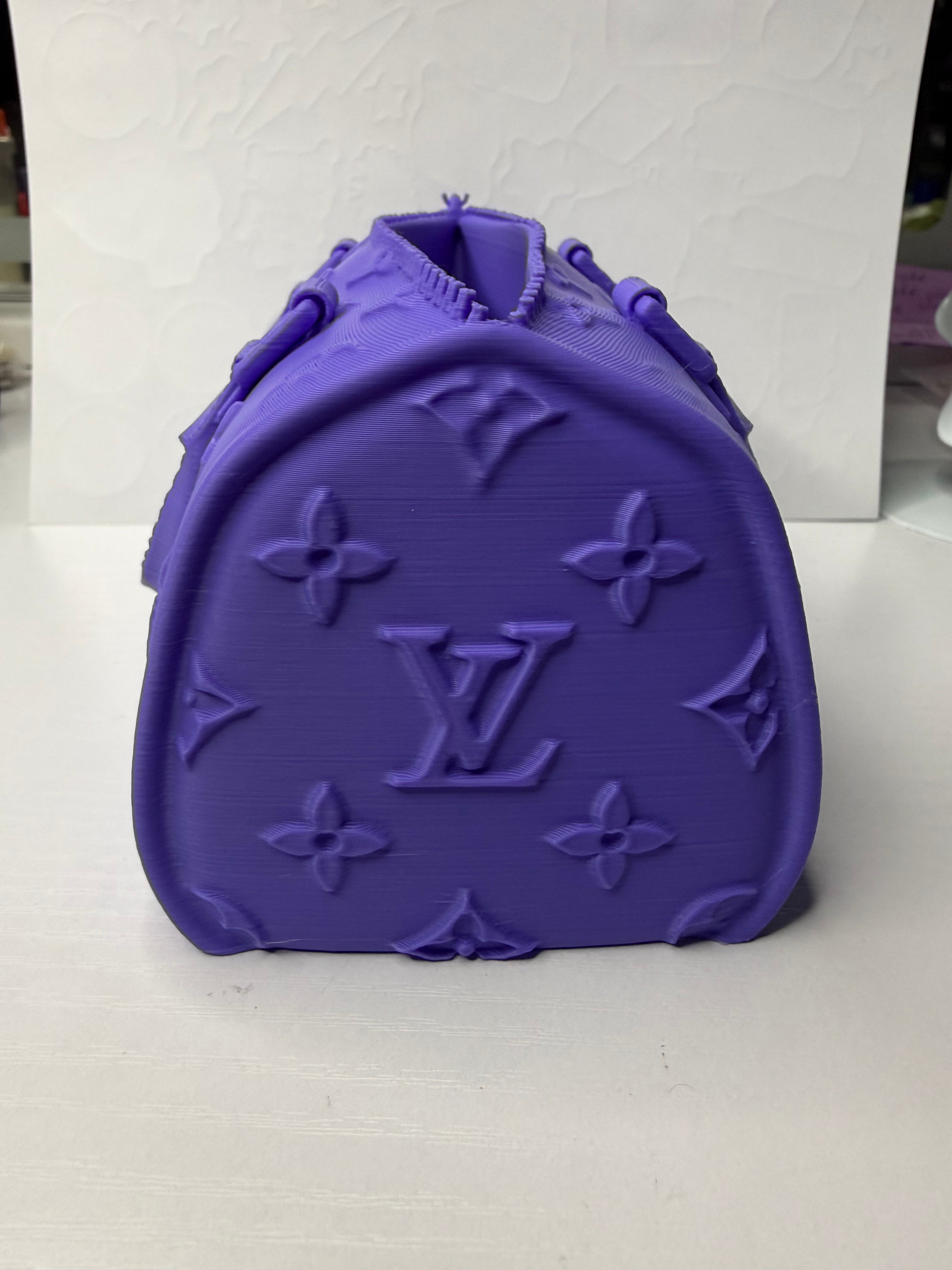 3D Printed Purple Mini  Handbag Decor