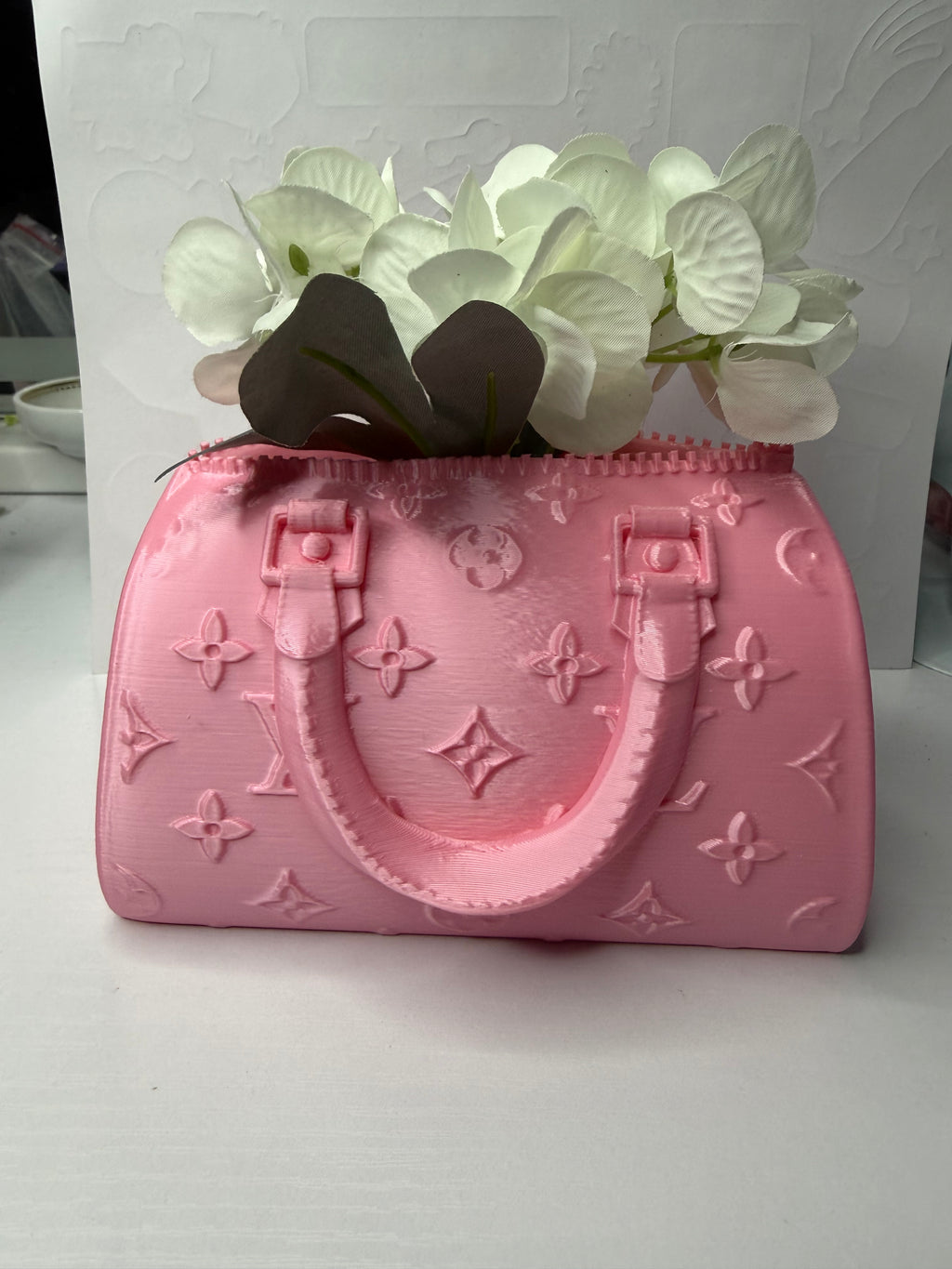 3D Printed Pink Mini  Handbag Decor
