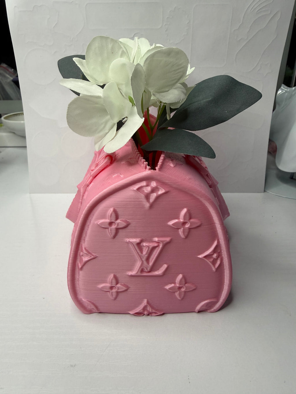 3D Printed Pink Mini  Handbag Decor