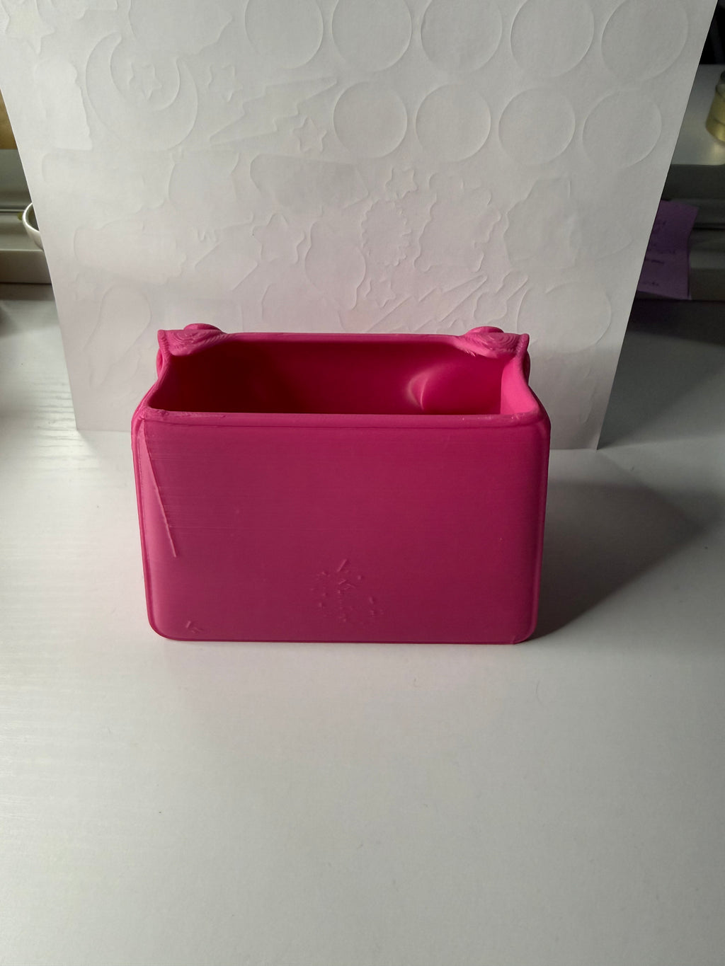 3D Printed pink Mini Handbag Decor