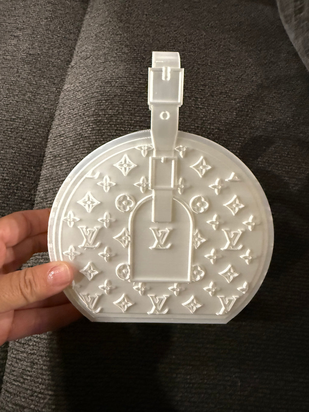 3D Printed white Mini Handbag Decor
