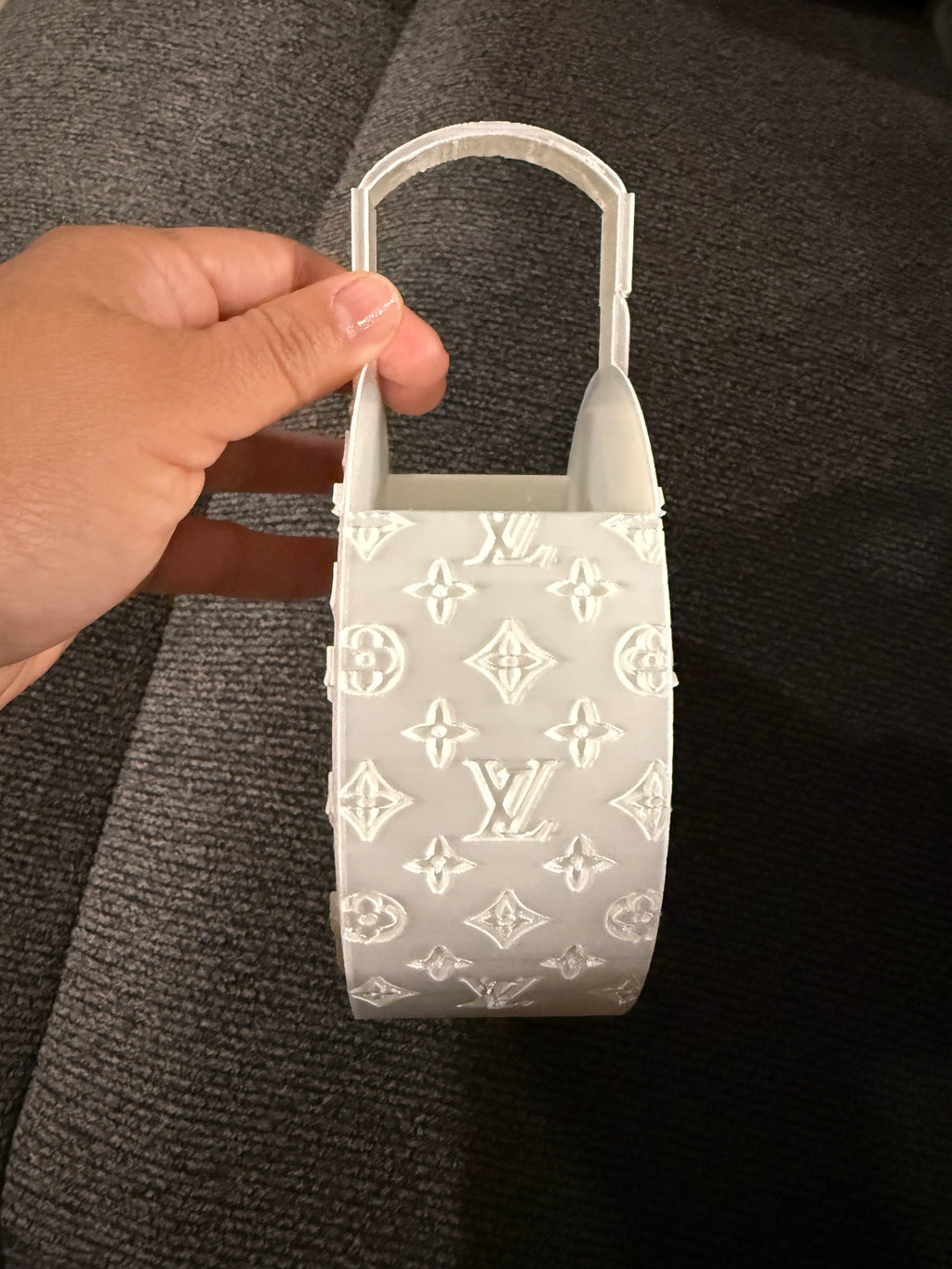 3D Printed white Mini Handbag Decor