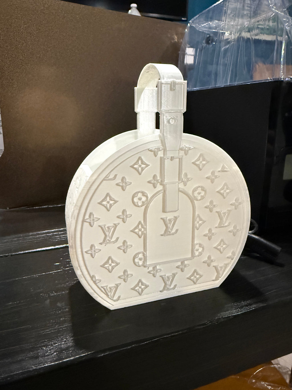 3D Printed white Mini Handbag Decor