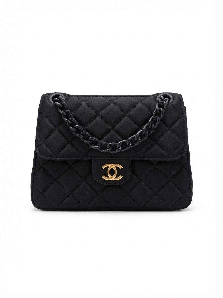 3D Printed Black Mini Handbag Decor