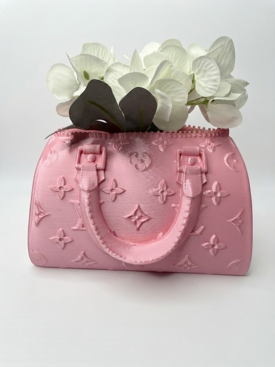 3D Printed Pink Mini  Handbag Decor